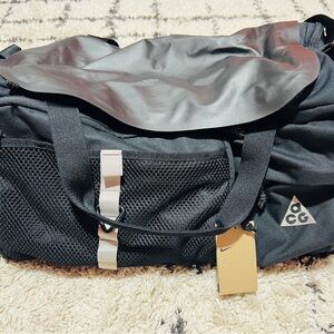 Nike ACG Black and Gray Duffel Bag